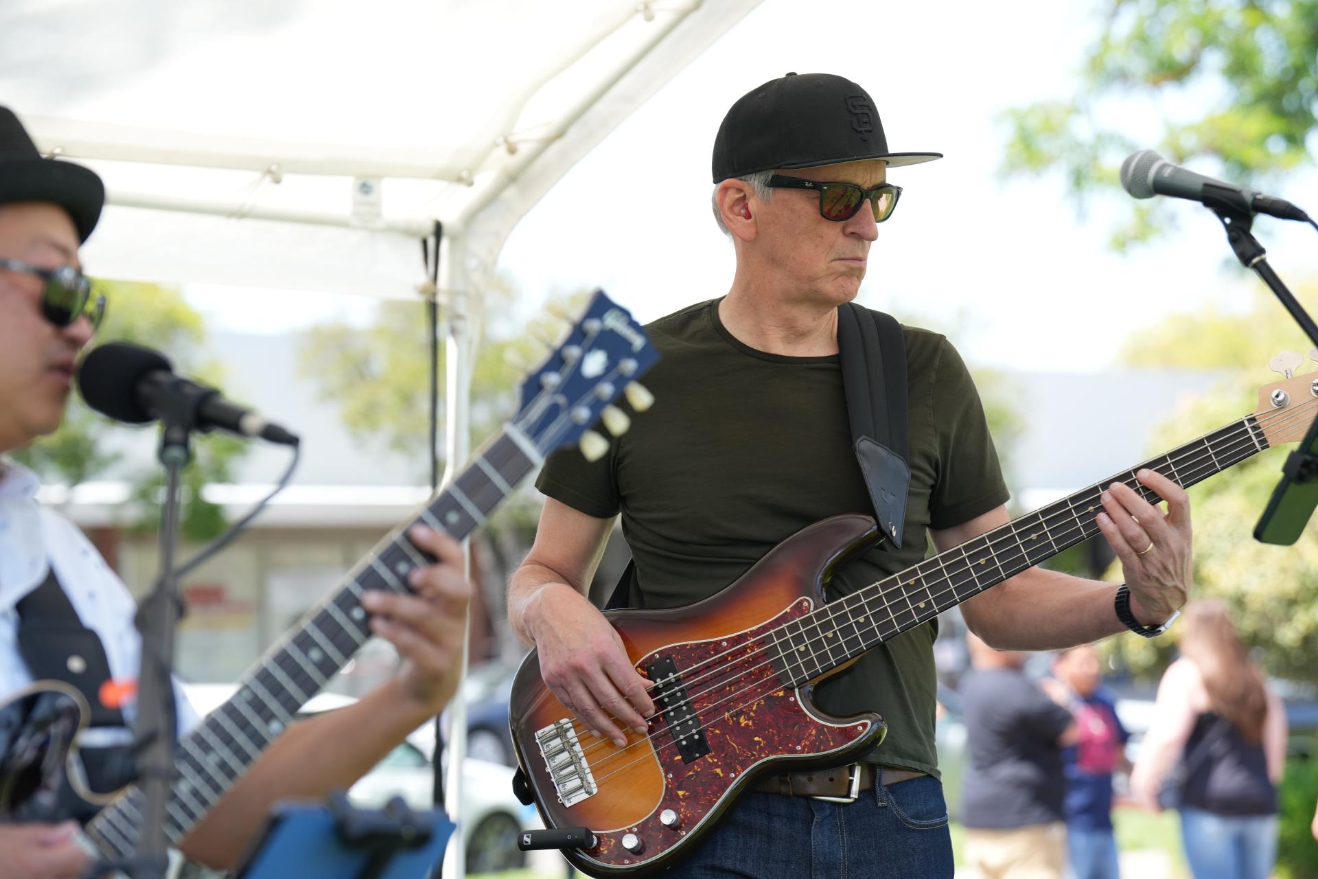 Bass player grooving at BBB Fest