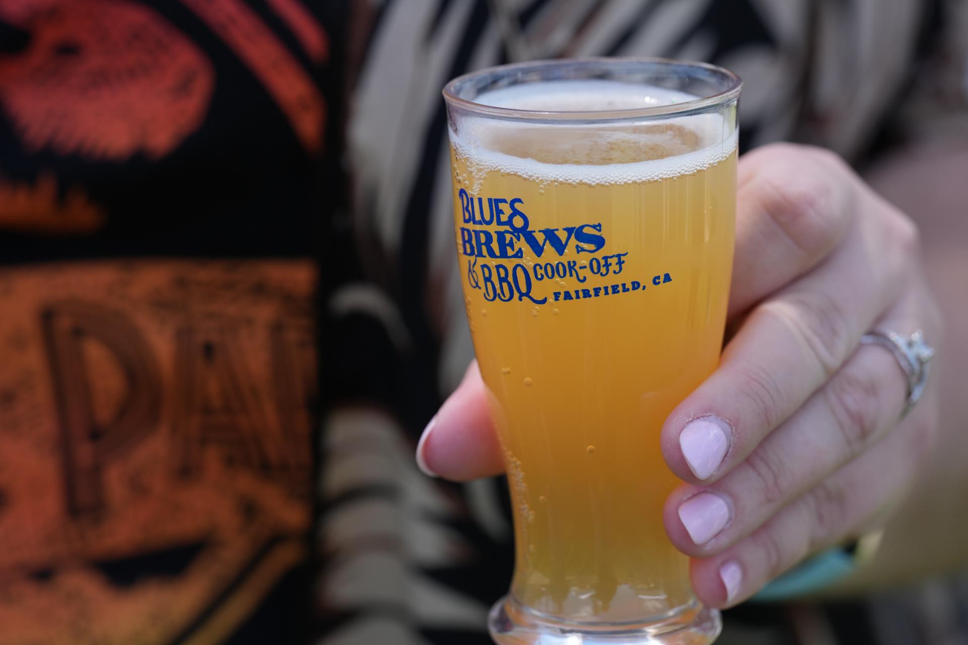 Close up Shot of BBB Cook-Off Glass